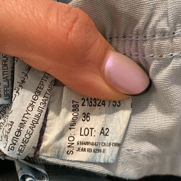 Zara Basic Z1975 Boyfriend Relaxed Fit Frayed Hem Blue Denim Jeans - Picture 13 of 14